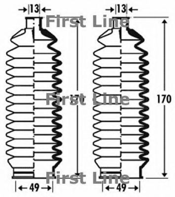Пыльник, рулевое управление FIRST LINE FSG3286