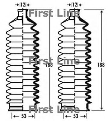 Пыльник, рулевое управление FIRST LINE FSG3291