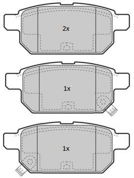Комплект тормозных колодок, дисковый тормоз FREMAX FBP-1856