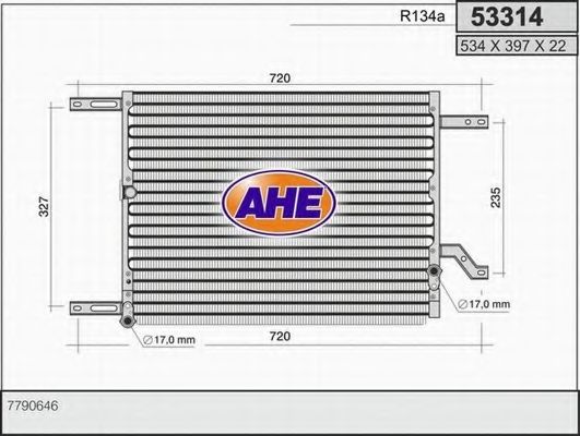 Конденсатор, кондиционер AHE 53314