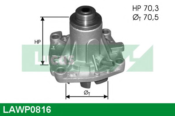 Водяной насос LUCAS ENGINE DRIVE LAWP0816