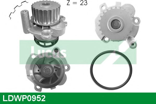 Водяной насос LUCAS ENGINE DRIVE LDWP0952