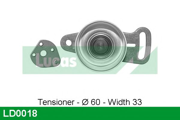 Натяжной ролик, ремень ГРМ LUCAS ENGINE DRIVE LD0018