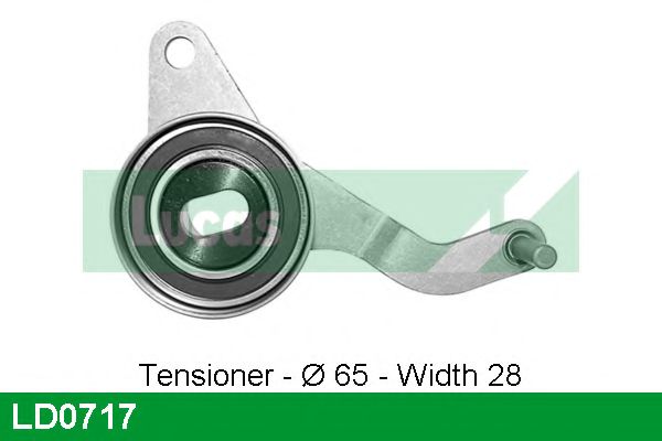 Натяжной ролик, ремень ГРМ LUCAS ENGINE DRIVE LD0717