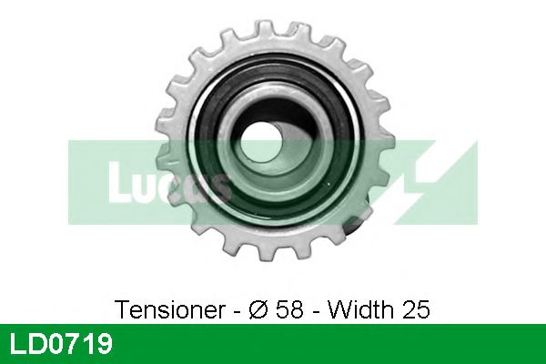 Натяжной ролик, ремень ГРМ LUCAS ENGINE DRIVE LD0719