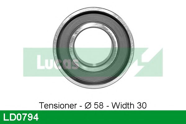 Натяжной ролик, ремень ГРМ LUCAS ENGINE DRIVE LD0794