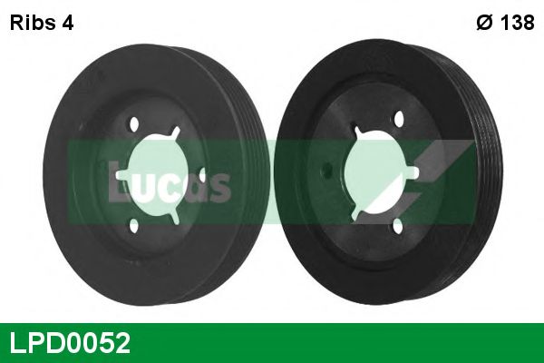 Ременный шкив, коленчатый вал LUCAS ENGINE DRIVE LPD0052