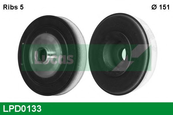 Ременный шкив, коленчатый вал LUCAS ENGINE DRIVE LPD0133