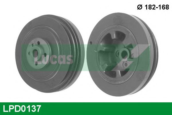 Ременный шкив, коленчатый вал LUCAS ENGINE DRIVE LPD0137