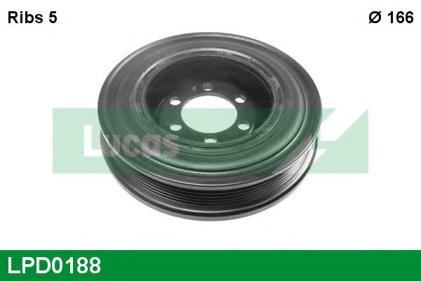 Ременный шкив, коленчатый вал LUCAS ENGINE DRIVE LPD0188