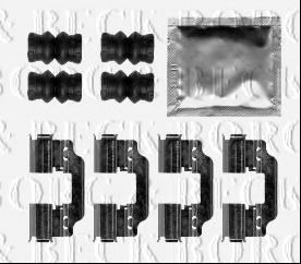 Комплектующие, колодки дискового тормоза BORG & BECK BBK1481