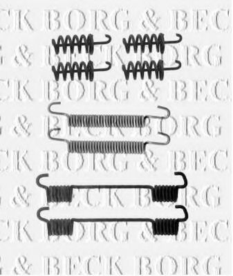 Комплектующие, колодки дискового тормоза BORG & BECK BBK6186