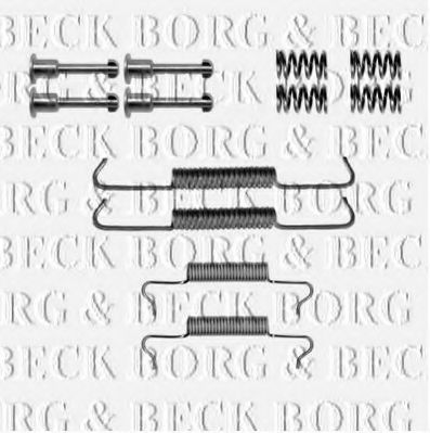 Комплектующие, колодки дискового тормоза BORG & BECK BBK6210
