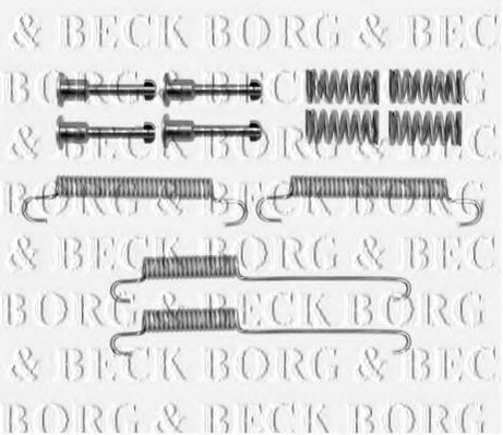 Комплектующие, колодки дискового тормоза BORG & BECK BBK6216