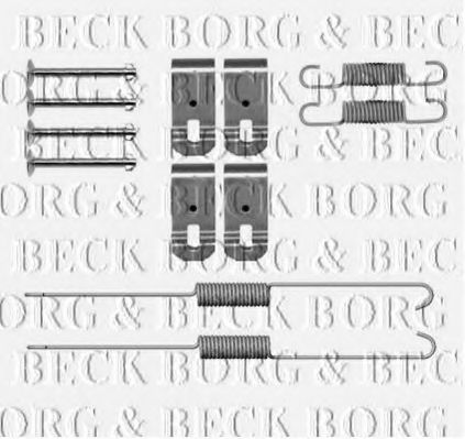 Комплектующие, колодки дискового тормоза BORG & BECK BBK6319