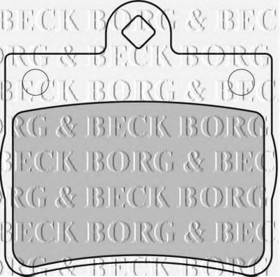 Комплект тормозных колодок, дисковый тормоз BORG & BECK BBP1668