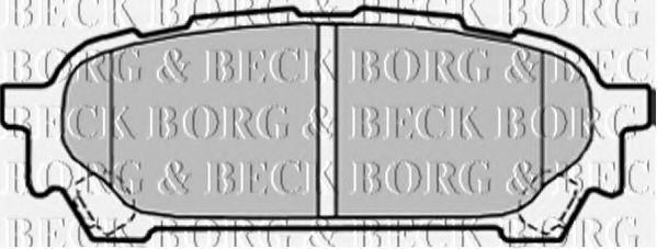 Комплект тормозных колодок, дисковый тормоз BORG & BECK BBP1935