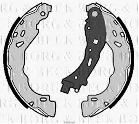 Комплект тормозных колодок BORG & BECK BBS6467