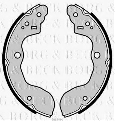 Комплект тормозных колодок BORG & BECK BBS6490