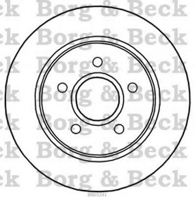 Тормозной диск BORG & BECK BBD5241