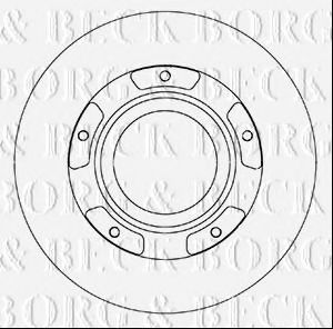 Тормозной диск BORG & BECK BBD6067S