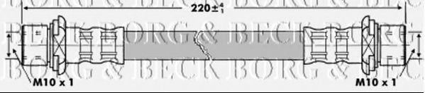 Тормозной шланг BORG & BECK BBH6858