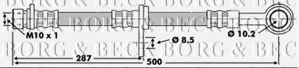 Тормозной шланг BORG & BECK BBH6202