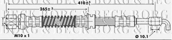 Тормозной шланг BORG & BECK BBH6942