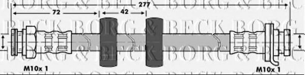 Тормозной шланг BORG & BECK BBH6888