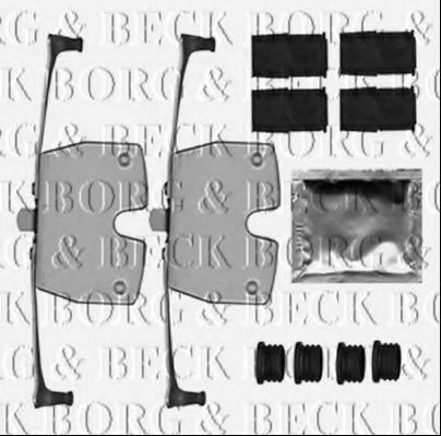 Комплектующие, колодки дискового тормоза BORG & BECK BBK1530