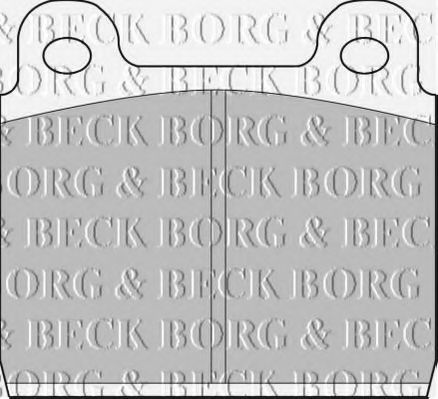 Комплект тормозных колодок, дисковый тормоз BORG & BECK BBP1041