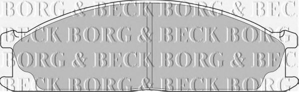 Комплект тормозных колодок, дисковый тормоз BORG & BECK BBP1486