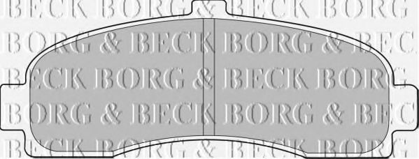 Комплект тормозных колодок, дисковый тормоз BORG & BECK BBP1541