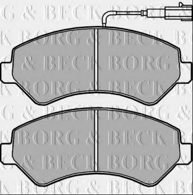 Комплект тормозных колодок, дисковый тормоз BORG & BECK BBP2394