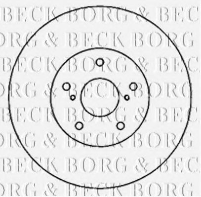 Тормозной диск BORG & BECK BBD4805