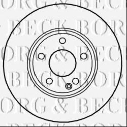 Тормозной диск BORG & BECK BBD5268