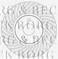 Тормозной диск BORG & BECK BBD5812S