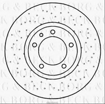 Тормозной диск BORG & BECK BBD6044S