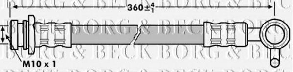 Тормозной шланг BORG & BECK BBH7084