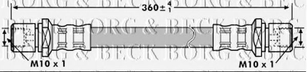Тормозной шланг BORG & BECK BBH7192