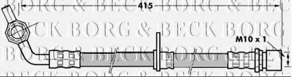 Тормозной шланг BORG & BECK BBH7279