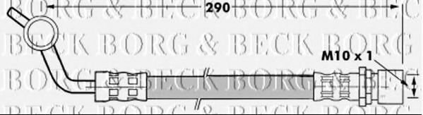 Тормозной шланг BORG & BECK BBH7289