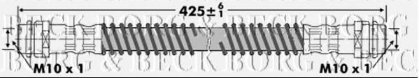 Тормозной шланг BORG & BECK BBH7301