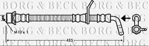Тормозной шланг BORG & BECK BBH7349