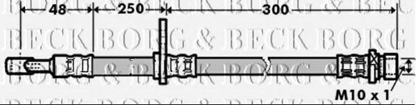 Тормозной шланг BORG & BECK BBH7362