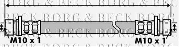 Тормозной шланг BORG & BECK BBH7446