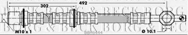 Тормозной шланг BORG & BECK BBH6444