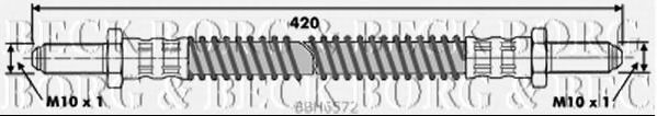 Тормозной шланг BORG & BECK BBH6572