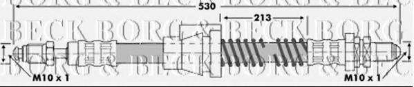 Тормозной шланг BORG & BECK BBH6660