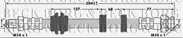 Тормозной шланг BORG & BECK BBH6731